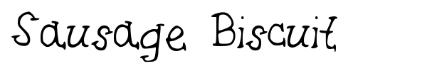 Sausage Biscuit font preview